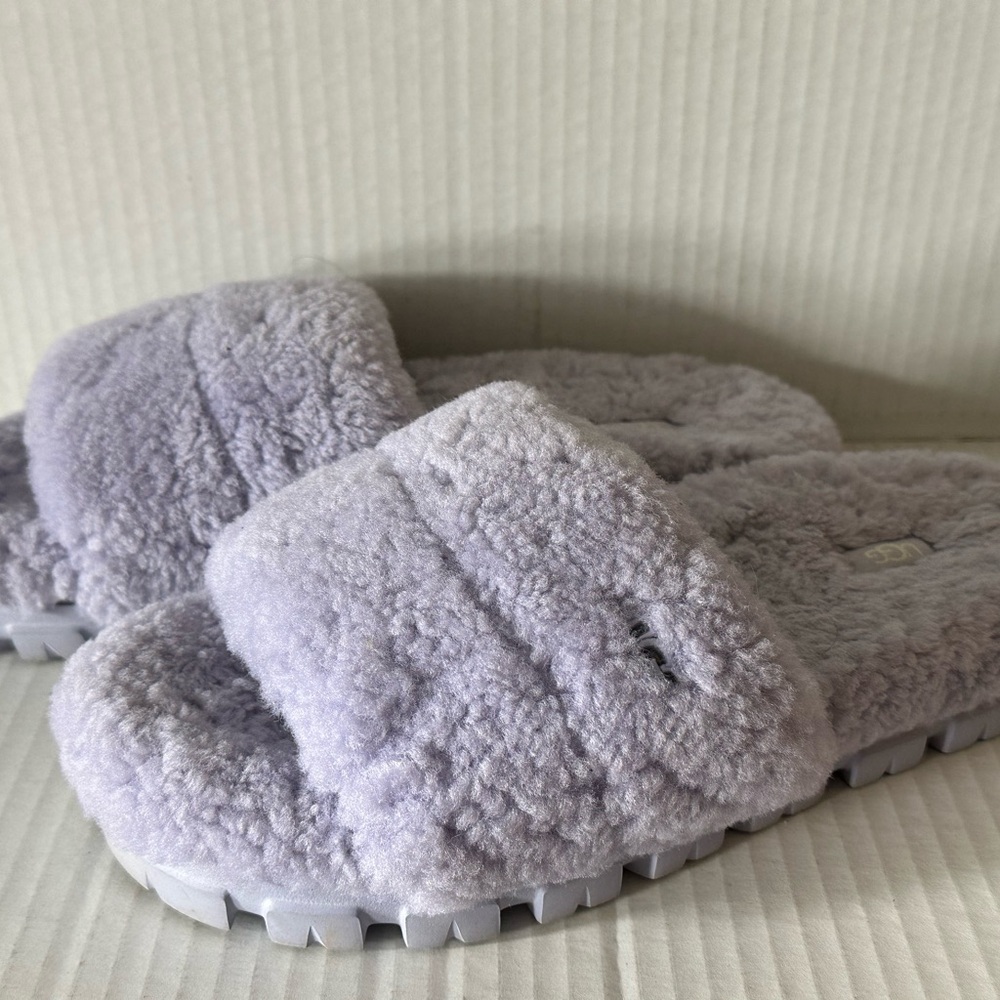 UGG Lavender Plush Slide Slippers